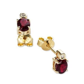 Harem Altın RTK12 1.07 ct Yakut Pırlanta Küpe