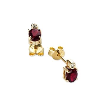 Harem Altın RTK12 1.07 ct Yakut Pırlanta Küpe