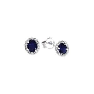 Harem Altın RTK14 1.12 ct Safir Pırlanta Küpe