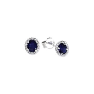 Harem Altın RTK14 1.12 ct Safir Pırlanta Küpe