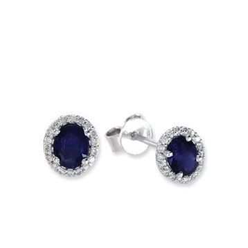 Harem Altın RTK14 1.12 ct Safir Pırlanta Küpe