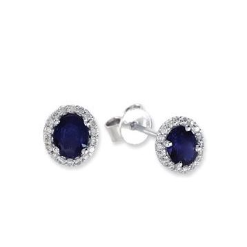 Harem Altın RTK14 1.12 ct Safir Pırlanta Küpe