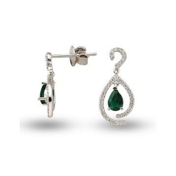 Harem Altın RTK16 0.98 ct Zümrüt Pırlanta Küpe