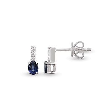 Harem Altın RTK20 0.60 ct Safir Pırlanta Küpe