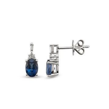 Harem Altın RTK21 1.31 ct Safir Pırlanta Küpe
