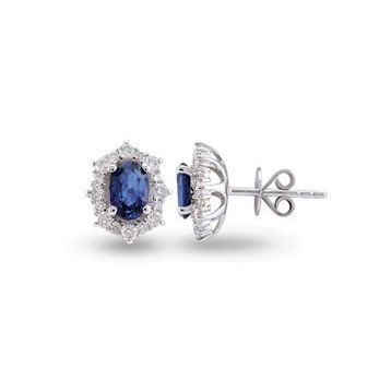 Harem Altın RTK23 1.65 ct Safir Pırlanta Küpe