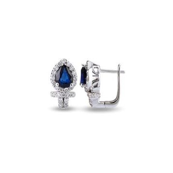 Harem Altın RTK24 2.27 ct Safir Pırlanta Küpe