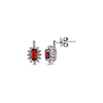 Harem Altın RTK25 1.26 ct Yakut Pırlanta Küpe