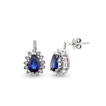 Harem Altın RTK26 0.86 ct Safir Pırlanta Küpe