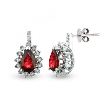 Harem Altın RTK27 1.06 ct Yakut Pırlanta Küpe