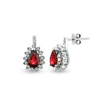 Harem Altın RTK27 1.06 ct Yakut Pırlanta Küpe