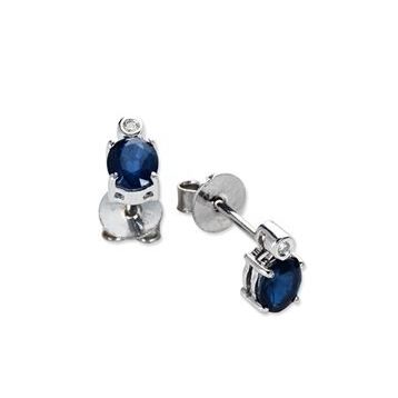 Harem Altın RTK29 1.00 ct Safir Pırlanta Küpe