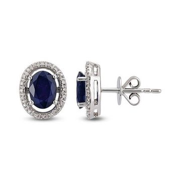 Harem Altın RTK3 1.56 ct Safir Pırlanta Küpe