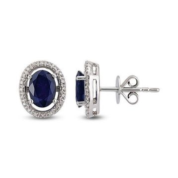 Harem Altın RTK3 1.56 ct Safir Pırlanta Küpe