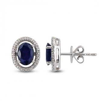Harem Altın RTK3 1.56 ct Safir Pırlanta Küpe