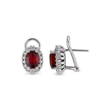 Harem Altın RTK31 3.97 ct Yakut Pırlanta Küpe