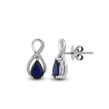 Harem Altın RTK34 0.91 ct Safir Pırlanta Küpe