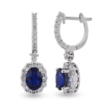 Harem Altın RTK35 2.50 ct Safir Pırlanta Küpe