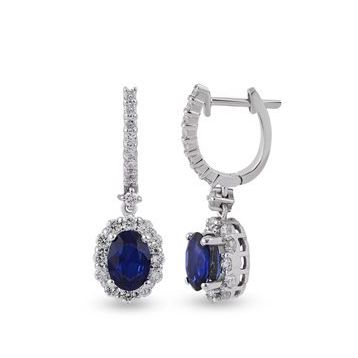 Harem Altın RTK35 2.50 ct Safir Pırlanta Küpe