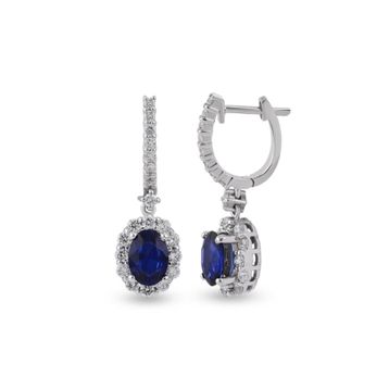 Harem Altın RTK35 2.50 ct Safir Pırlanta Küpe