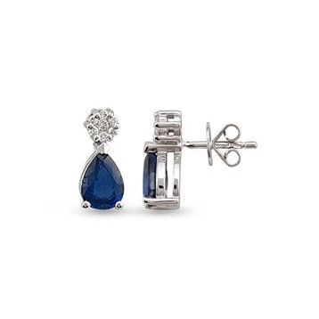 Harem Altın RTK37 1.66 ct Safir Pırlanta Küpe