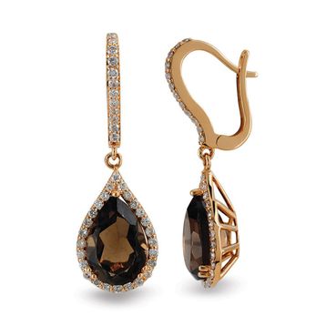Harem Altın RTK40 4.34 ct Renkli Taşlı Pırlanta Küpe