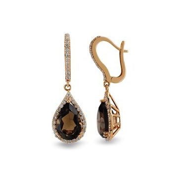 Harem Altın RTK40 4.34 ct Renkli Taşlı Pırlanta Küpe