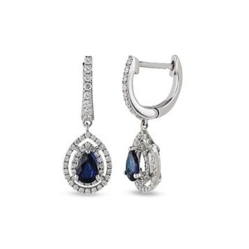 Harem Altın RTK42 1.64 ct Safir Pırlanta Küpe