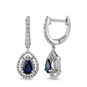 Harem Altın RTK42 1.64 ct Safir Pırlanta Küpe