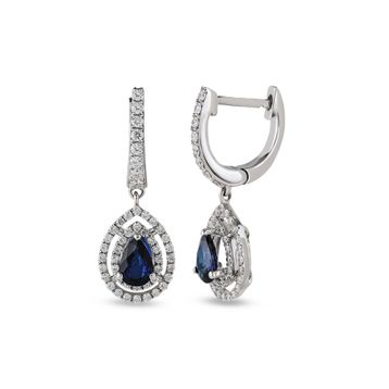 Harem Altın RTK42 1.64 ct Safir Pırlanta Küpe