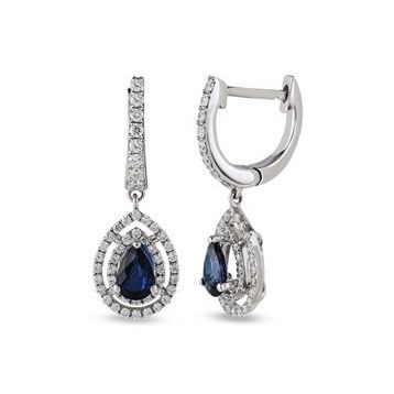 Harem Altın RTK42 1.64 ct Safir Pırlanta Küpe