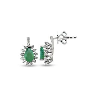 Harem Altın RTK45 0.66 ct Zümrüt Pırlanta Küpe