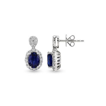 Harem Altın RTK46 2.48 ct Safir Pırlanta Küpe