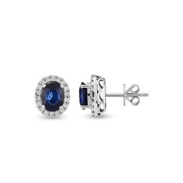 Harem Altın RTK48 3.18 ct Safir Pırlanta Küpe