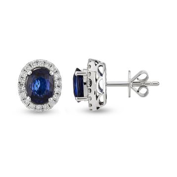 Harem Altın RTK48 3.18 ct Safir Pırlanta Küpe