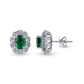Harem Altın RTK49 2.25 ct Zümrüt Pırlanta Küpe