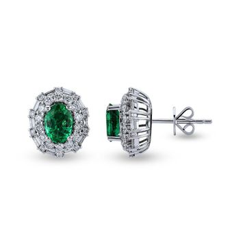 Harem Altın RTK49 2.25 ct Zümrüt Pırlanta Küpe