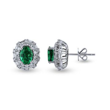 Harem Altın RTK49 2.25 ct Zümrüt Pırlanta Küpe