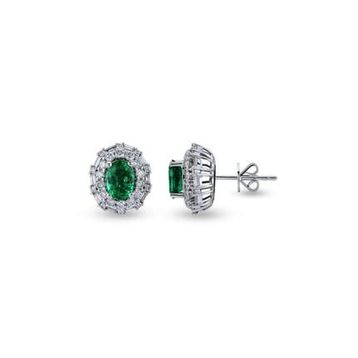 Harem Altın RTK49 2.25 ct Zümrüt Pırlanta Küpe