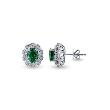 Harem Altın RTK49 2.25 ct Zümrüt Pırlanta Küpe