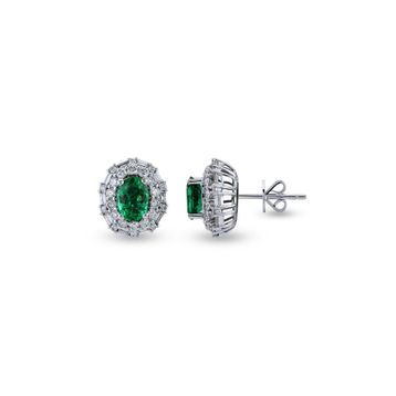 Harem Altın RTK49 2.25 ct Zümrüt Pırlanta Küpe
