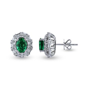 Harem Altın RTK49 2.25 ct Zümrüt Pırlanta Küpe