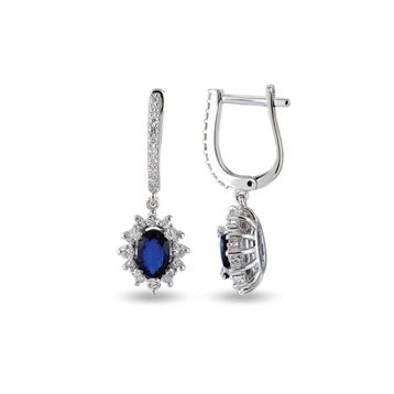 Harem Altın RTK5 2.34 ct Safir Pırlanta Küpe