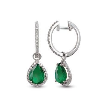 Harem Altın RTK6 1.45 ct Zümrüt Pırlanta Küpe