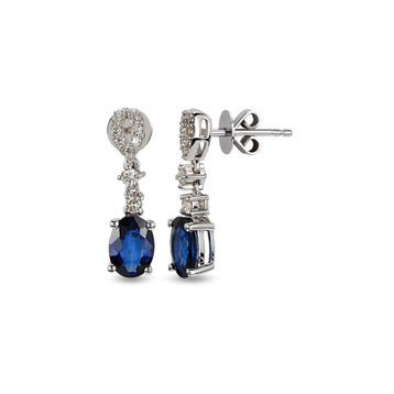 Harem Altın RTK7 2.09 ct Safir Pırlanta Küpe