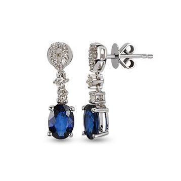 Harem Altın RTK7 2.09 ct Safir Pırlanta Küpe