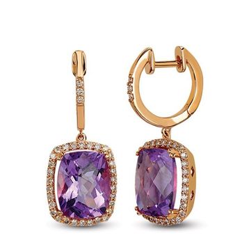 Harem Altın RTK8 4.98 ct Renkli Taşlı Pırlanta Küpe