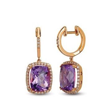 Harem Altın RTK8 4.98 ct Renkli Taşlı Pırlanta Küpe