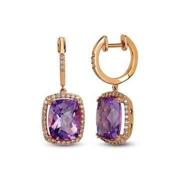Harem Altın RTK8 4.98 ct Renkli Taşlı Pırlanta Küpe