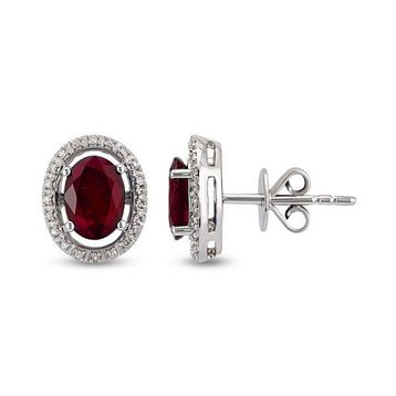 Harem Altın RTK9 2.34 ct Yakut Pırlanta Küpe